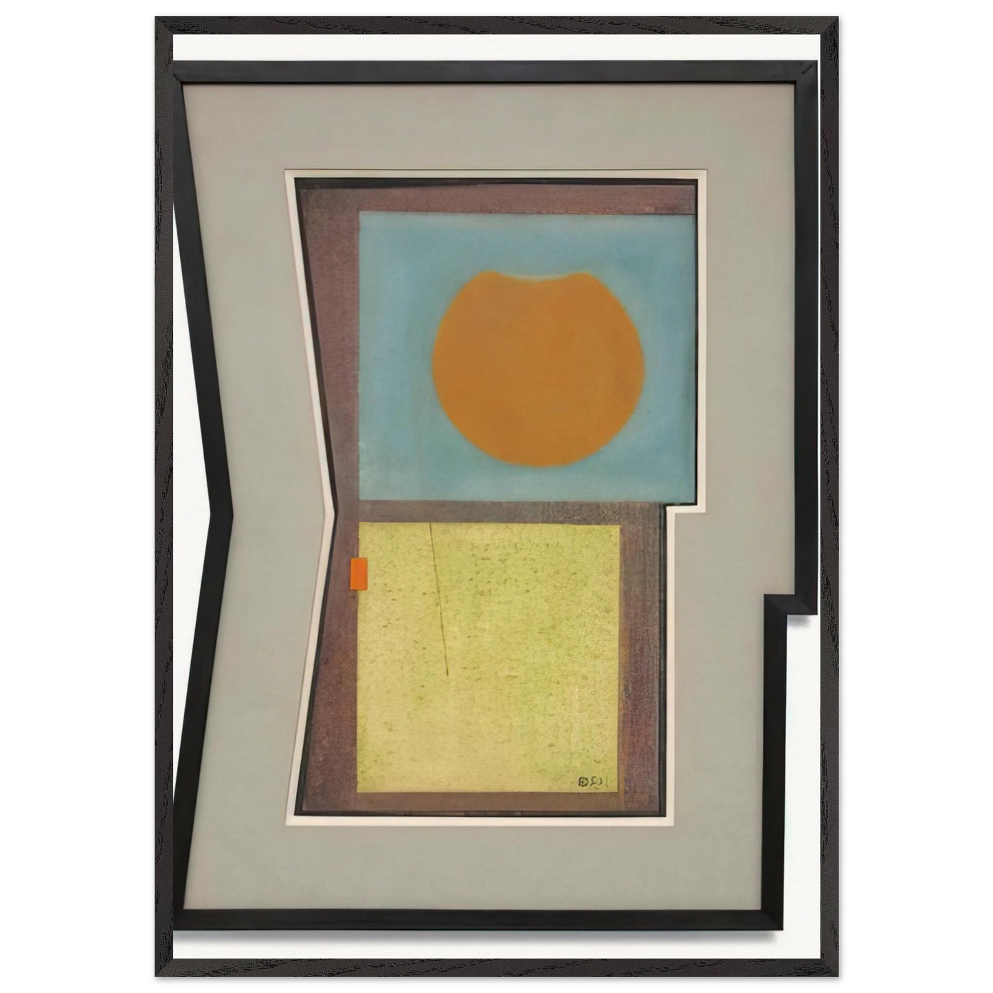 Jar - 1946 - Carmelo Arden Quin 70x100 cm / 28x40 inches Framed Art Print – Black Wooden Frame