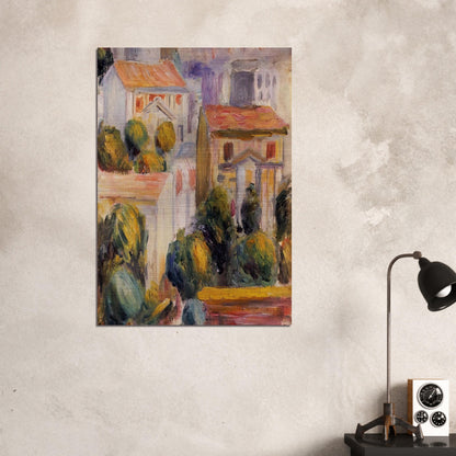 House at Cagnes - Pierre-Auguste Renoir Brushed Aluminum Print - 70x100 cm / 28x40 inches | Pierre-Auguste Renoir Aluminum Print | Pierre-Auguste Renoir Prints