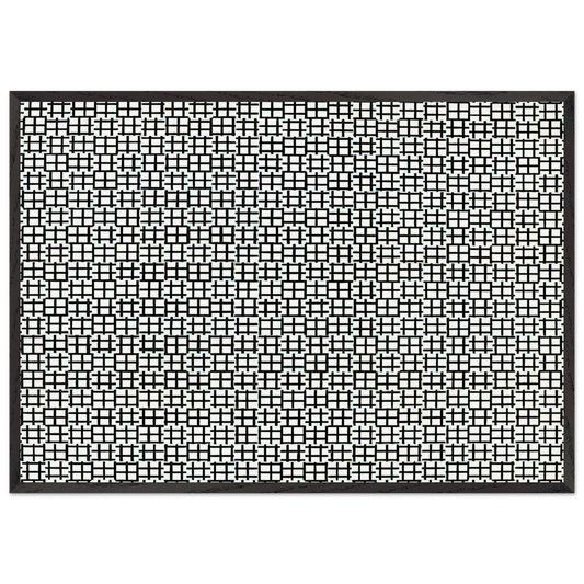 Untitled Verticals and Horizontals - 1970 - Francois Morellet 70x100 cm / 28x40 inches Framed Art Print – Black Wooden Frame