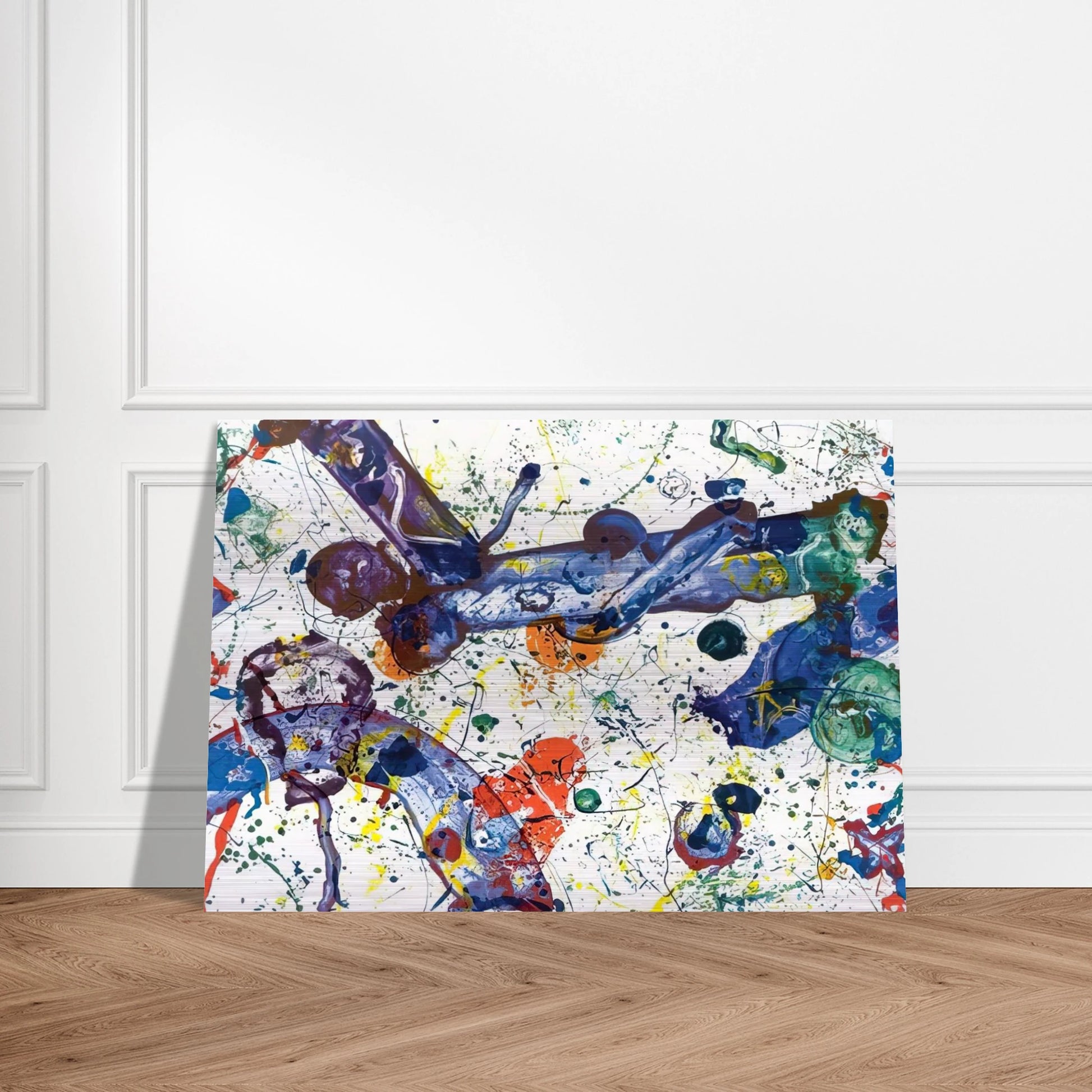 King Corpse  SFS-288  - Sam Francis Brushed Aluminum Print - 70x100 cm / 28x40 inches | Sam Francis Aluminum Print | Sam Francis Prints