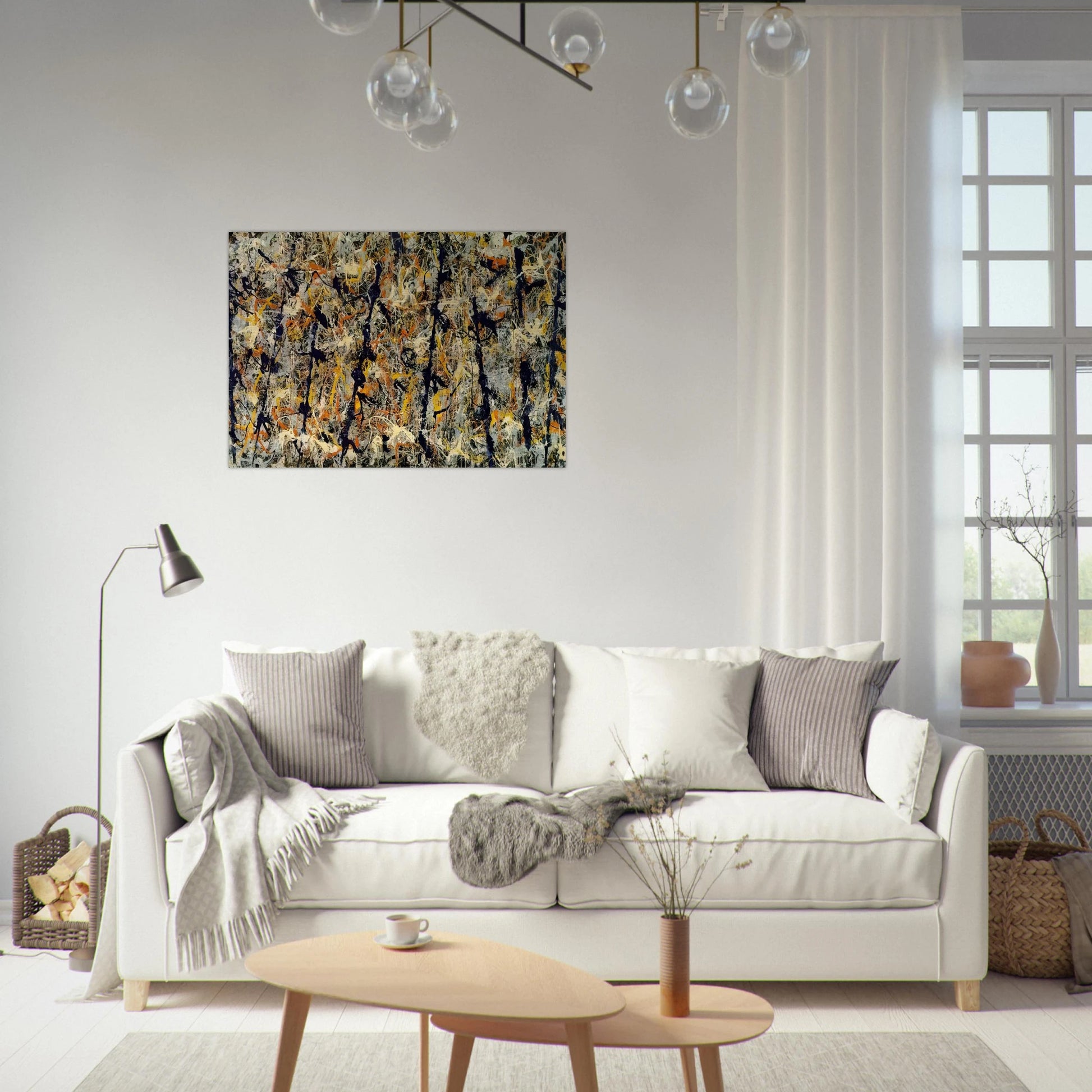 BLUE POLES NUMBER 11 1952 1 - Jackson Pollock Brushed Aluminum Print - 70x100 cm / 28x40 inches | Jackson Pollock Aluminum Print | Jackson Pollock Prints