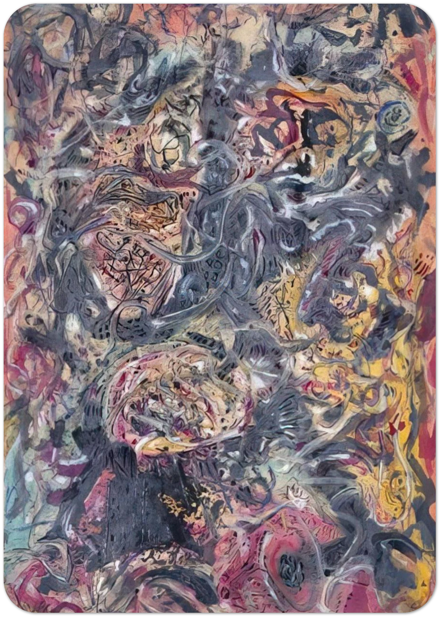 PATTERN By Jackson Pollock Pack of 10 Post Cards | Jackson Pollock Post Cards | A6 (10.5 x 14.8 cm) - 4.1 x 5.8 inches