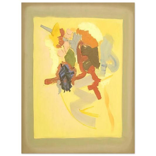 John Ferren - Yellow Field - 1960  75x100 cm / 30x40inches Fine Art Poster