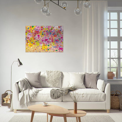 Sweet Milky Way - 1969 - Walasse Ting Brushed Aluminum Print - 70x100 cm / 28x40 inches | Walasse Ting Aluminum Print | Walasse Ting Prints