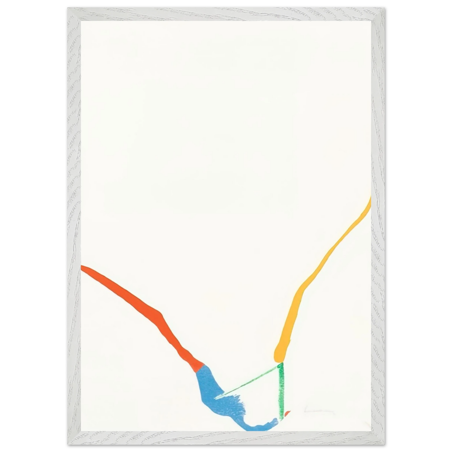 Helen Frankenthaler - What Red Lines Can Do - 1970 Wall art - 50x70 cm / 20x28 inches - Fine Art Poster-canvas - -