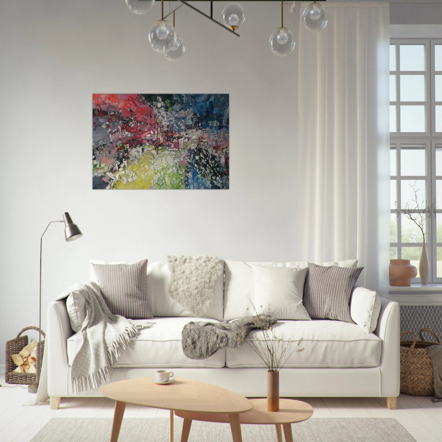 Horizons ouverts - Jean-Paul Riopelle Brushed Aluminum Print - 70x100 cm / 28x40 inches | Jean-Paul Riopelle Aluminum Print | Jean-Paul Riopelle Prints