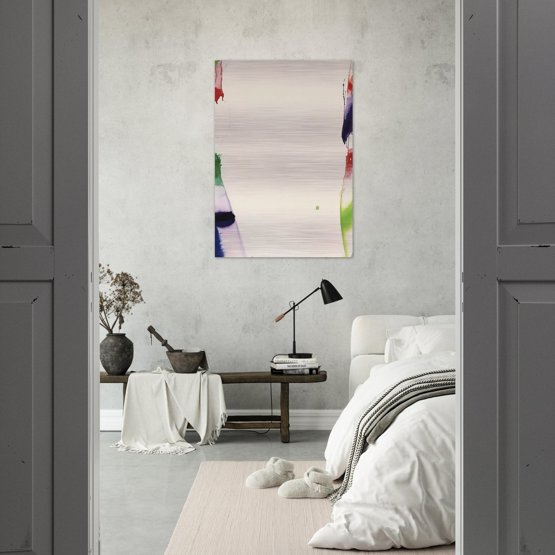 Back Off - Sam Francis Brushed Aluminum Print - 70x100 cm / 28x40 inches | Sam Francis Aluminum Print | Sam Francis Prints