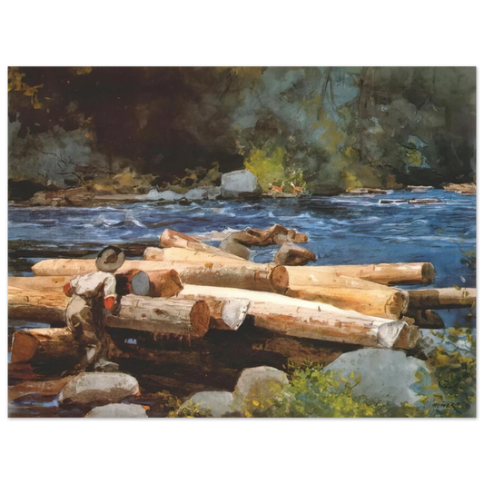 Winslow Homer - HUDSON RIVER  75x100 cm / 30x40inches Fine Art Poster