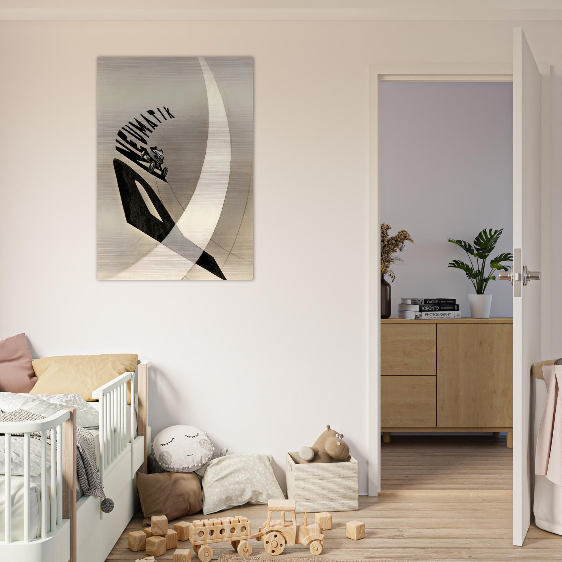 Pneumatik - Laszlo Moholy-Nagy Brushed Aluminum Print - 70x100 cm / 28x40 inches | Laszlo Moholy-Nagy Aluminum Print | Laszlo Moholy-Nagy Prints