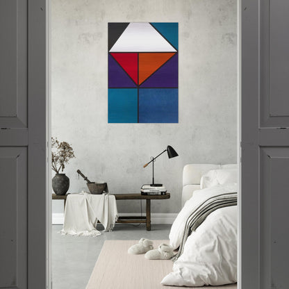 Plakat für Ausstellung Baden-Baden - 1965 - Johannes Itten Brushed Aluminum Print - 70x100 cm / 28x40 inches | Johannes Itten Aluminum Print | Johannes Itten Prints