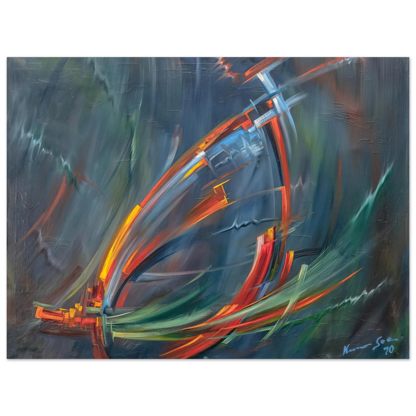 Konrad Zuse - Untitled - 1970  75x100 cm / 30x40inches Fine Art Poster