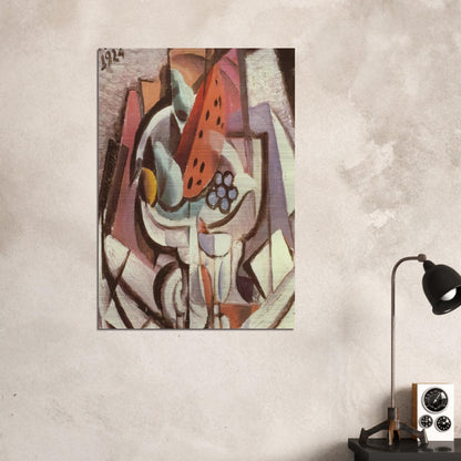 STILL LIFE WATERMELON - Salvador Dali Brushed Aluminum Print - 70x100 cm / 28x40 inches | Salvador Dali Aluminum Print | Salvador Dali Prints