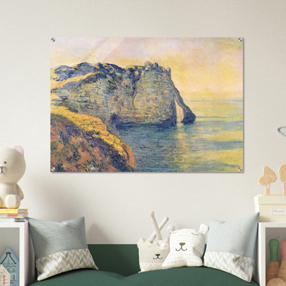 Cliffs of the Porte d'Aval - claude monet Acrylic Print - 70x100 cm / 28x40″ inches