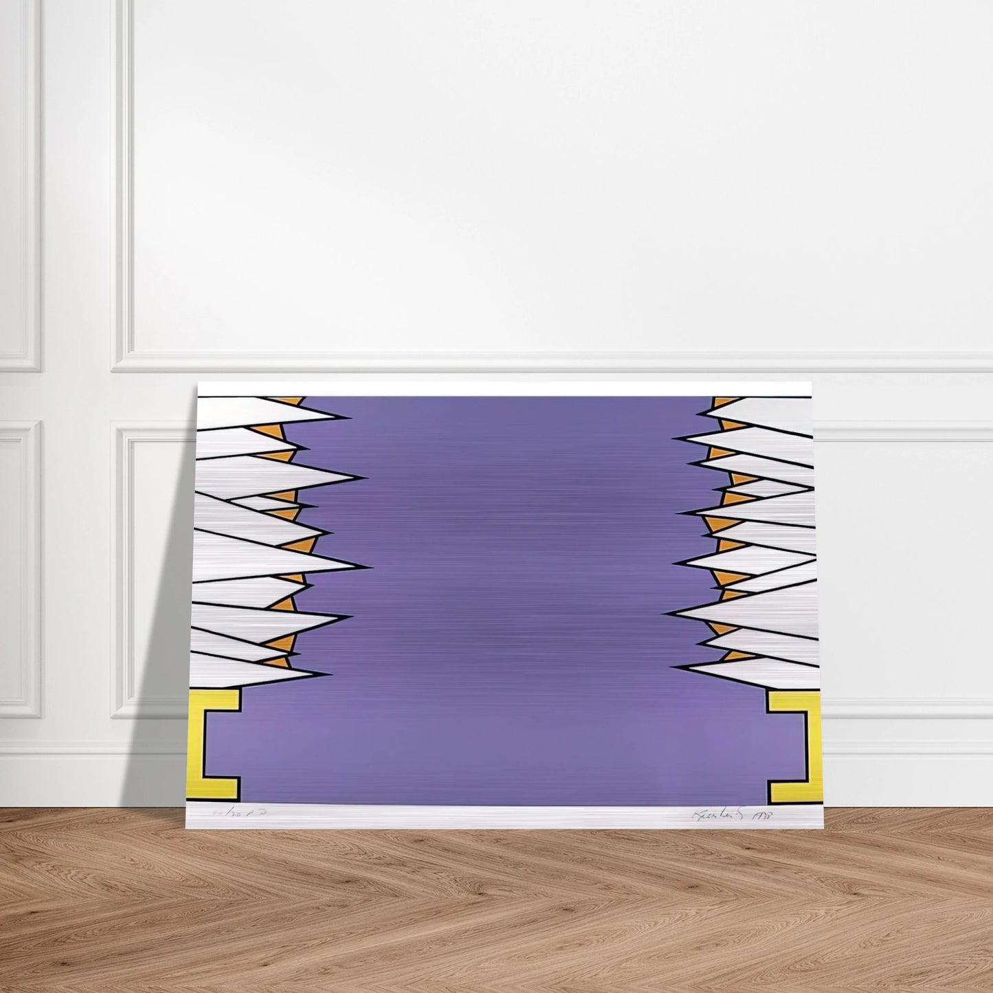 Over the Rainbow - 1978 - Nicholas Krushenick Brushed Aluminum Print - 70x100 cm / 28x40 inches | Nicholas Krushenick Aluminum Print | Nicholas Krushenick Prints