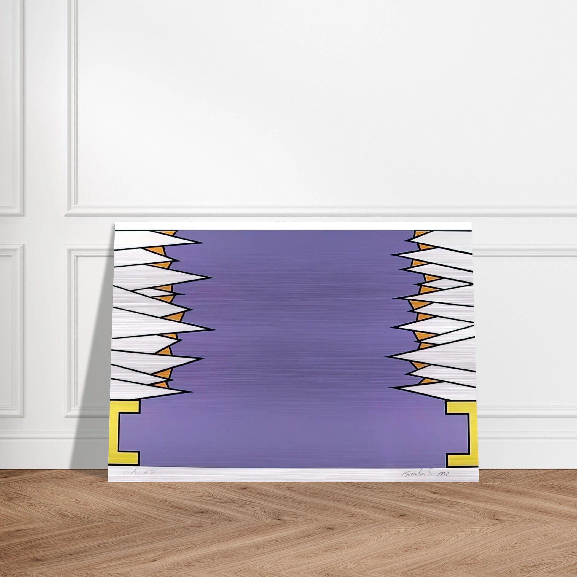 Over the Rainbow - 1978 - Nicholas Krushenick Brushed Aluminum Print - 70x100 cm / 28x40 inches | Nicholas Krushenick Aluminum Print | Nicholas Krushenick Prints