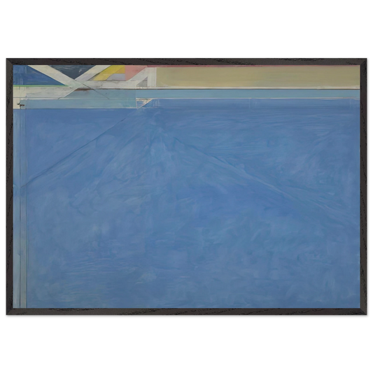 Ocean Park 129 - Richard Diebenkorn 70x100 cm / 28x40 inches Framed Art Print – Black Wooden Frame