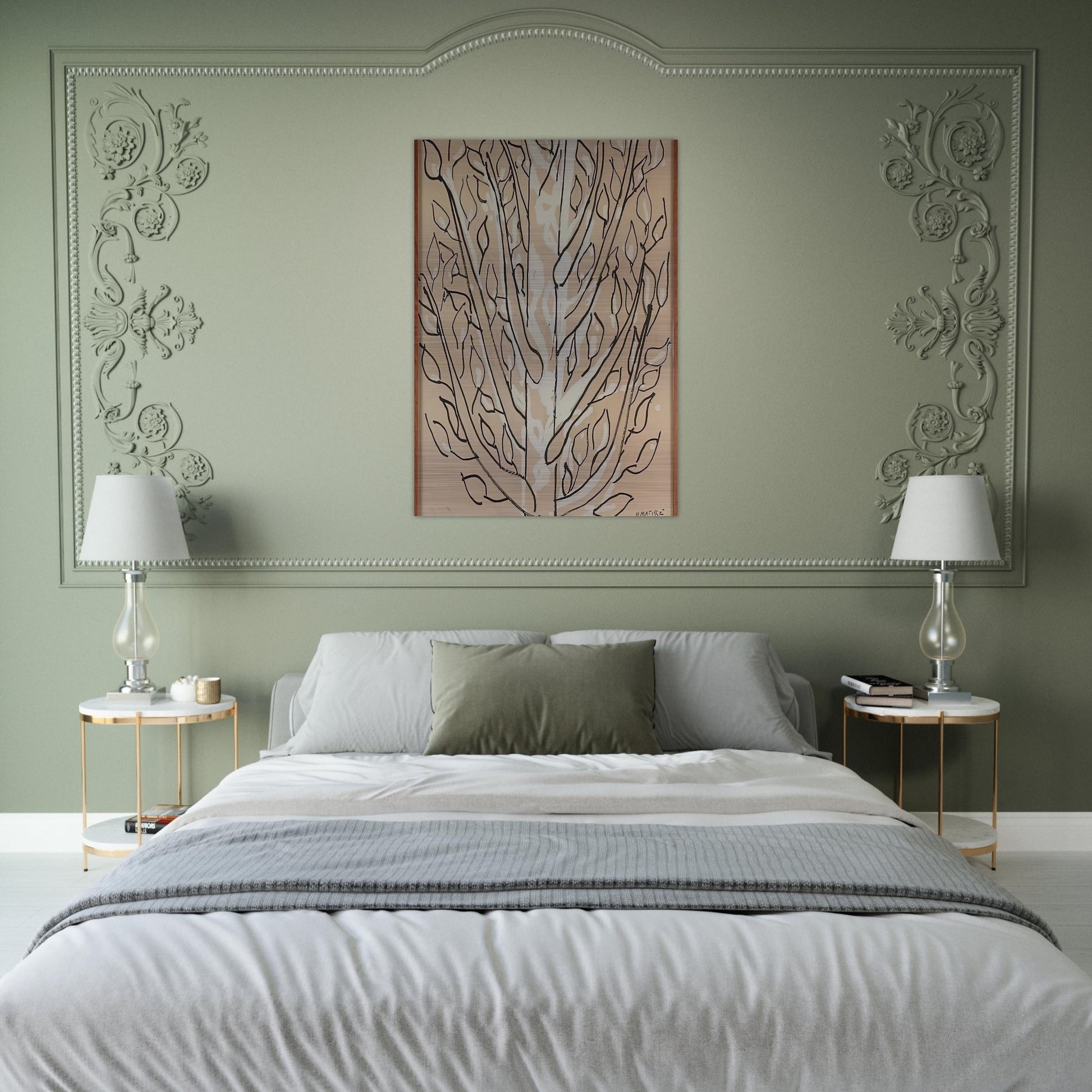 THE TREE 1951 - Henri Matisse Brushed Aluminum Print - 70x100 cm / 28x40 inches | Henri Matisse Aluminum Print | Henri Matisse Prints