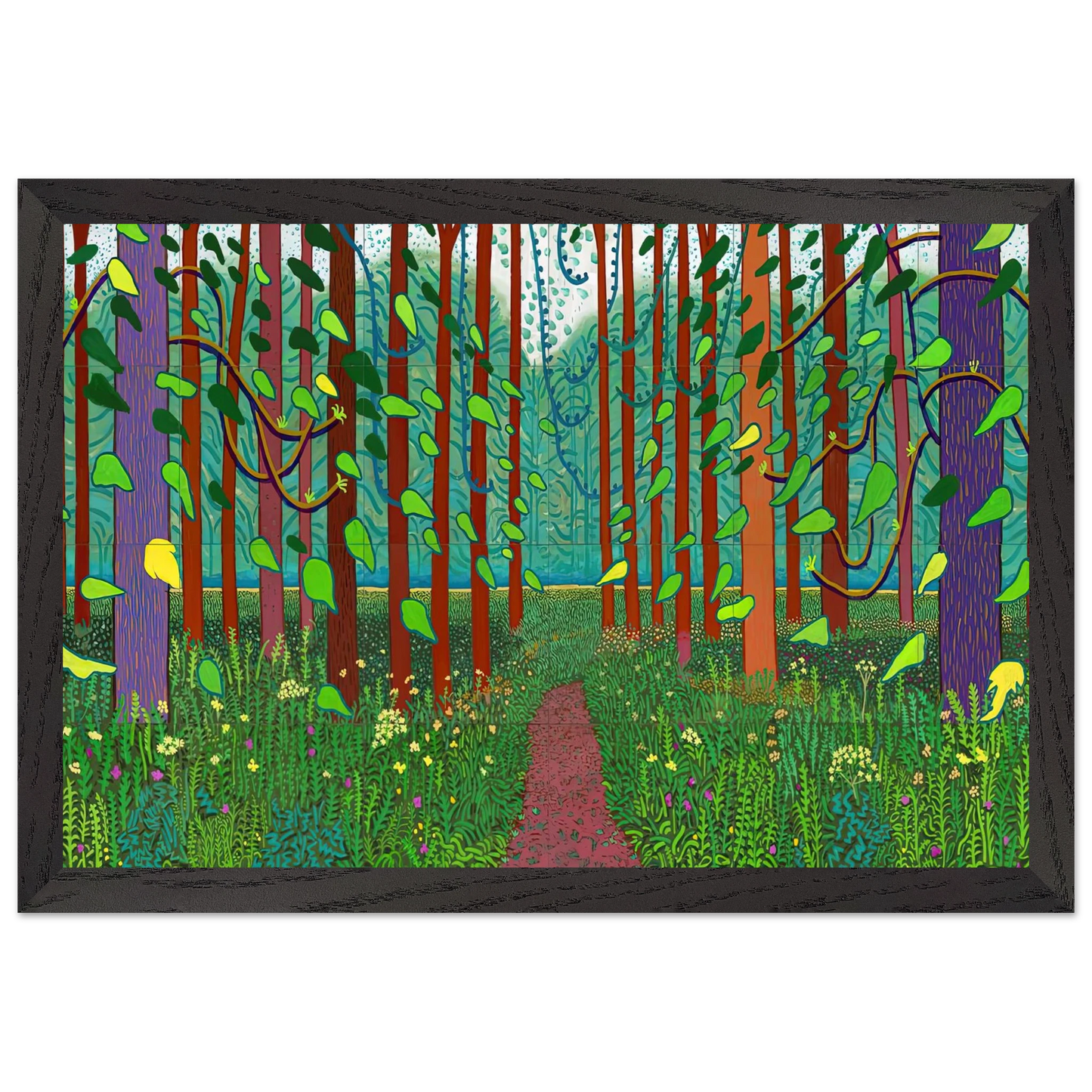 David Hockney - David Hockney Wall art - A3 (29.7 x 42  cm) - Fine Art Poster-canvas - -