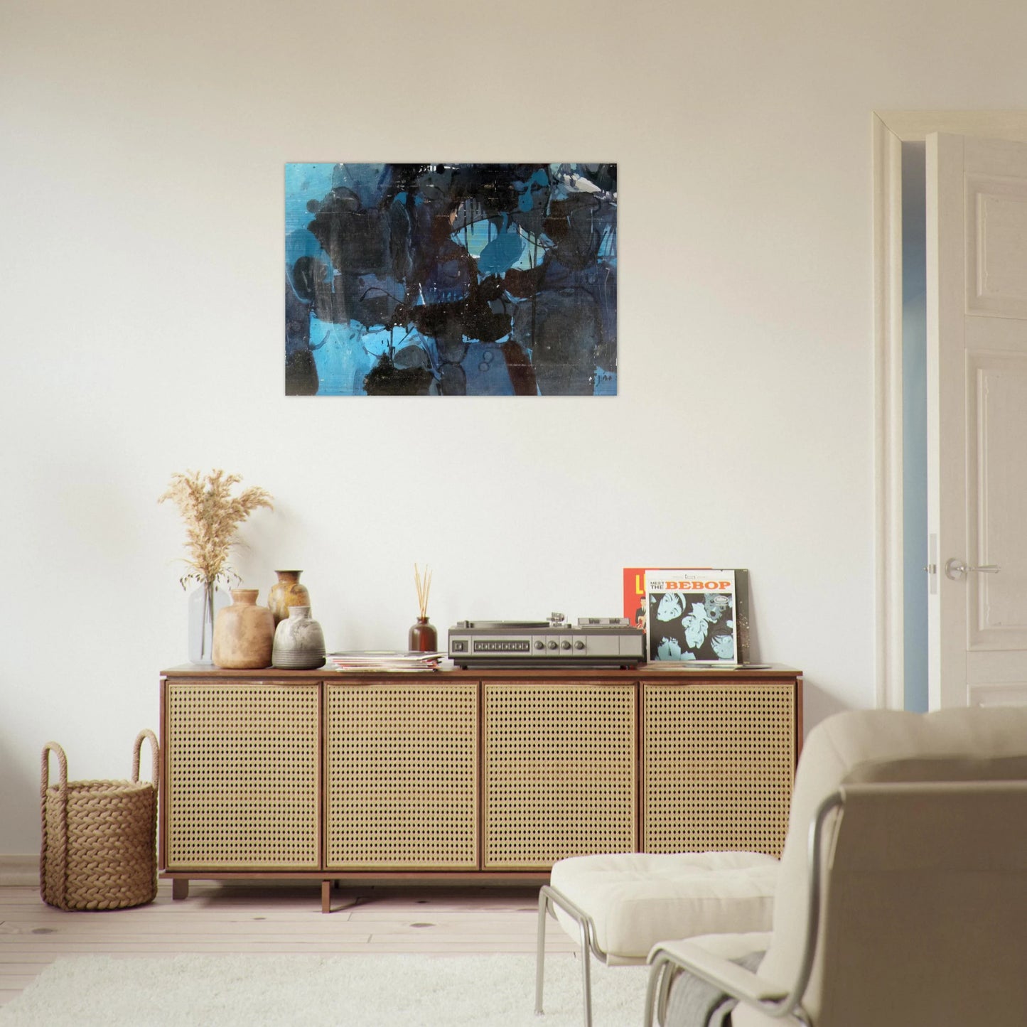 Untitled - 1950 - Jiro Yoshihara Brushed Aluminum Print - 70x100 cm / 28x40 inches | Jiro Yoshihara Aluminum Print | Jiro Yoshihara Prints