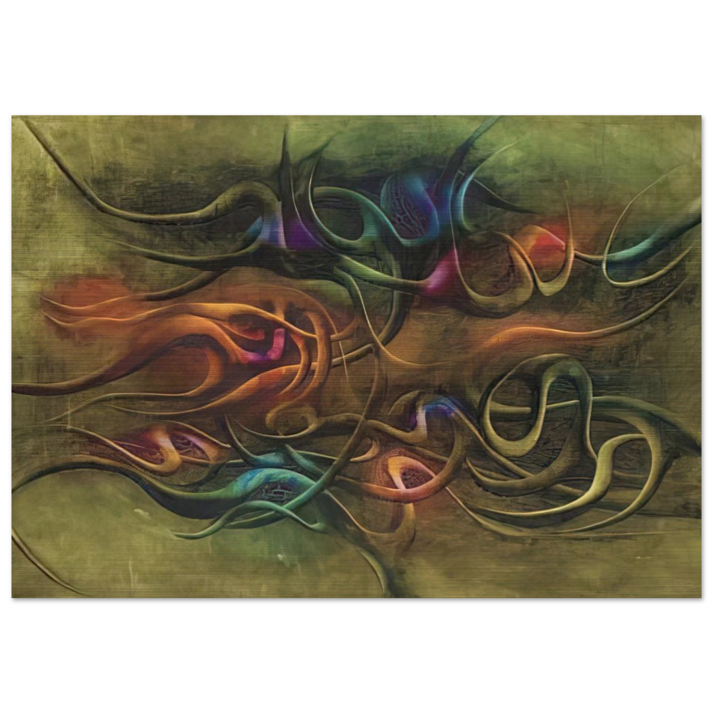 Peinture - Surrealism - Simon Hantai Brushed Aluminum Print - 70x100 cm / 28x40 inches | Simon Hantai Aluminum Print | Simon Hantai Prints