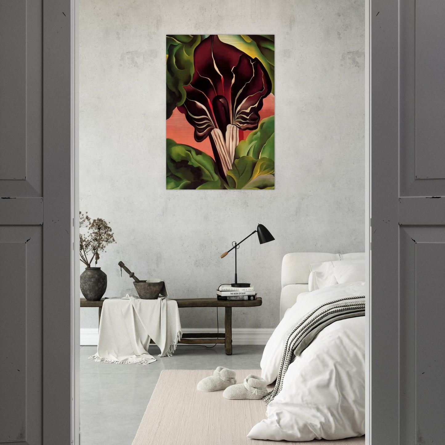 Jack-in-the-Pulpit II - Georgia O'Keeffe Brushed Aluminum Print - 70x100 cm / 28x40 inches | Georgia O'Keeffe Aluminum Print | Georgia O'Keeffe Prints