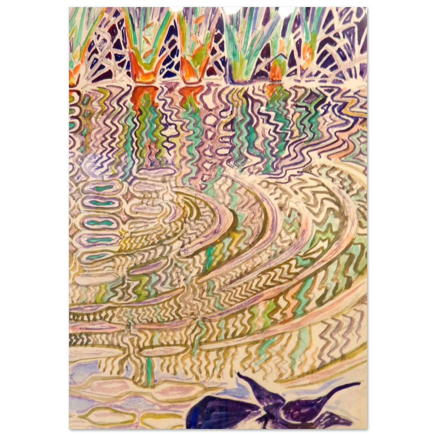 Walter Inglis Anderson - Walter Anderson Wall art - 13x18 cm / 5x7 inches - Premium Wooden Framed Poster With Fine Art Paper-canvas - Wood frame
