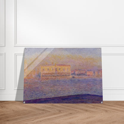 The Doges' Palace Seen from San Giorgio Maggiore, Venice - claude monet Acrylic Print - 70x100 cm / 28x40″ inches
