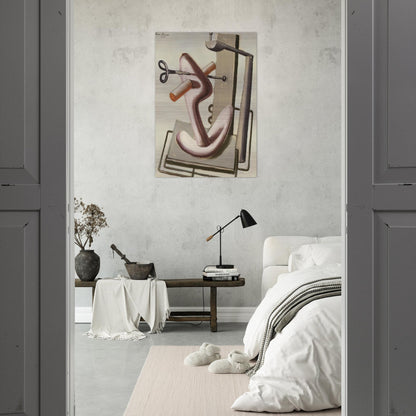 Astrazione - 1930 - Julius Bissier Brushed Aluminum Print - 70x100 cm / 28x40 inches | Julius Bissier Aluminum Print | Julius Bissier Prints