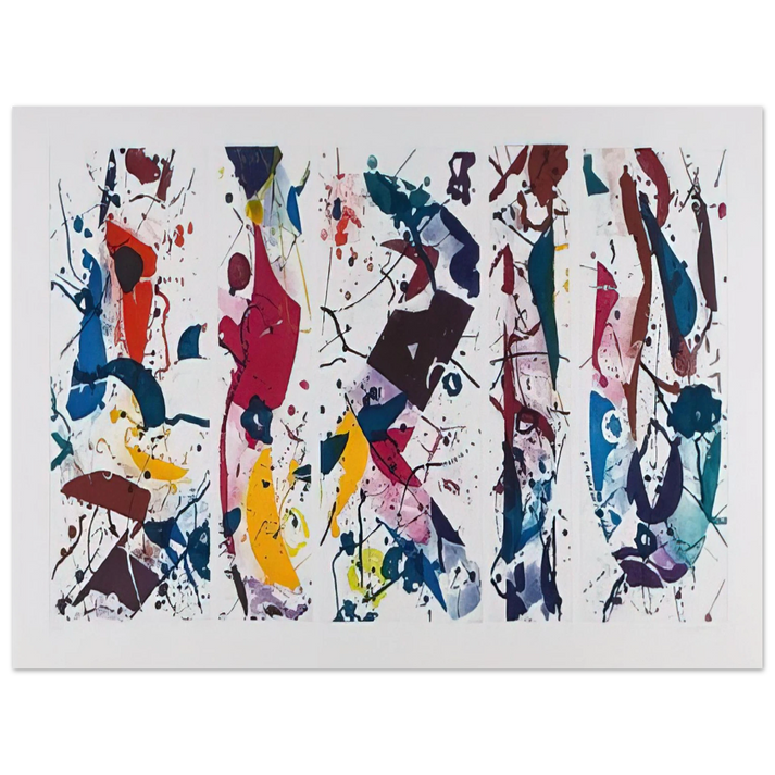 Sam Francis - Untitled SFE 020  Lembark I53   75x100 cm / 30x40inches Fine Art Poster