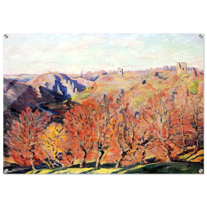Les Ruines a Crozant - 1897 - Armand Guillaumin Acrylic Print - 70x100 cm / 28x40″ inches