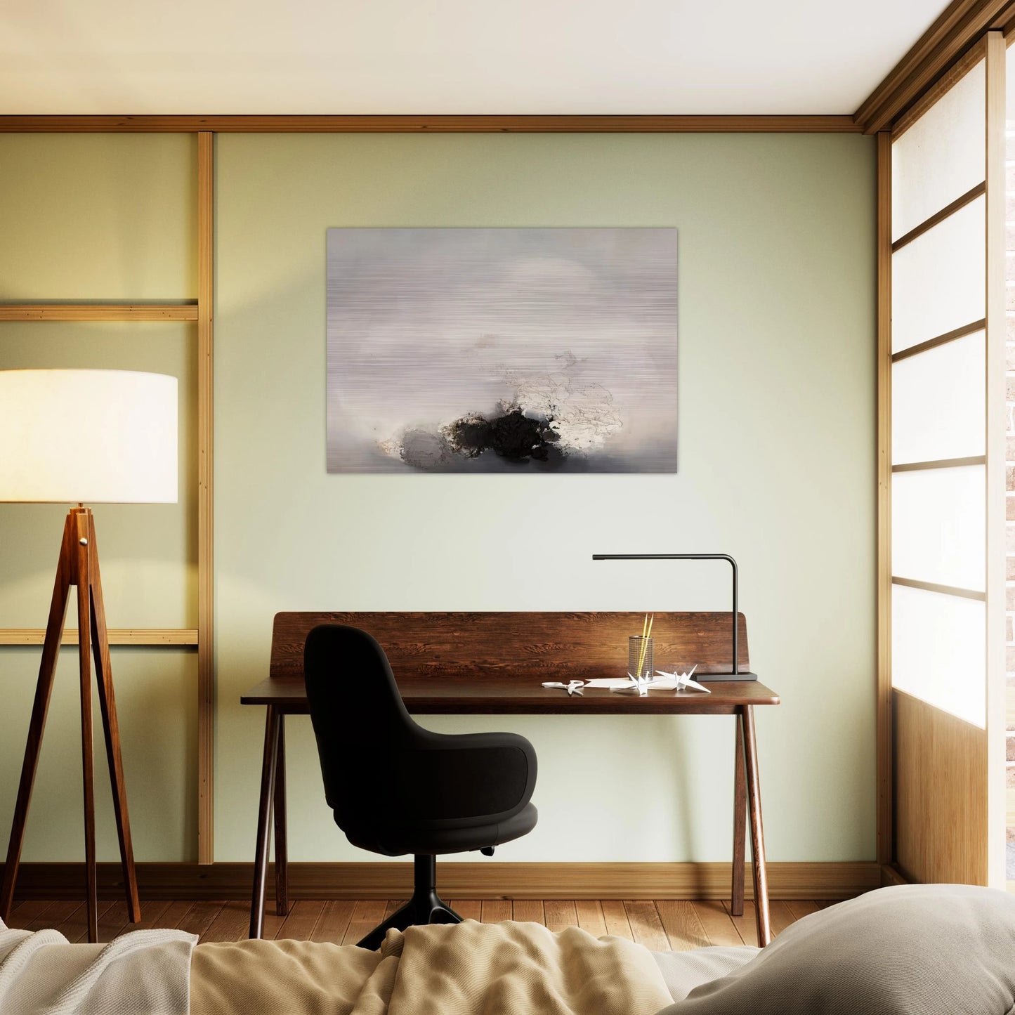 N MERO 148 1959 - Luis Feito Brushed Aluminum Print - 70x100 cm / 28x40 inches | Luis Feito Aluminum Print | Luis Feito Prints