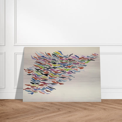 Variables with Color - Post-Painterly Abstraction - Robert Goodnough Brushed Aluminum Print - 70x100 cm / 28x40 inches | Robert Goodnough Aluminum Print | Robert Goodnough Prints