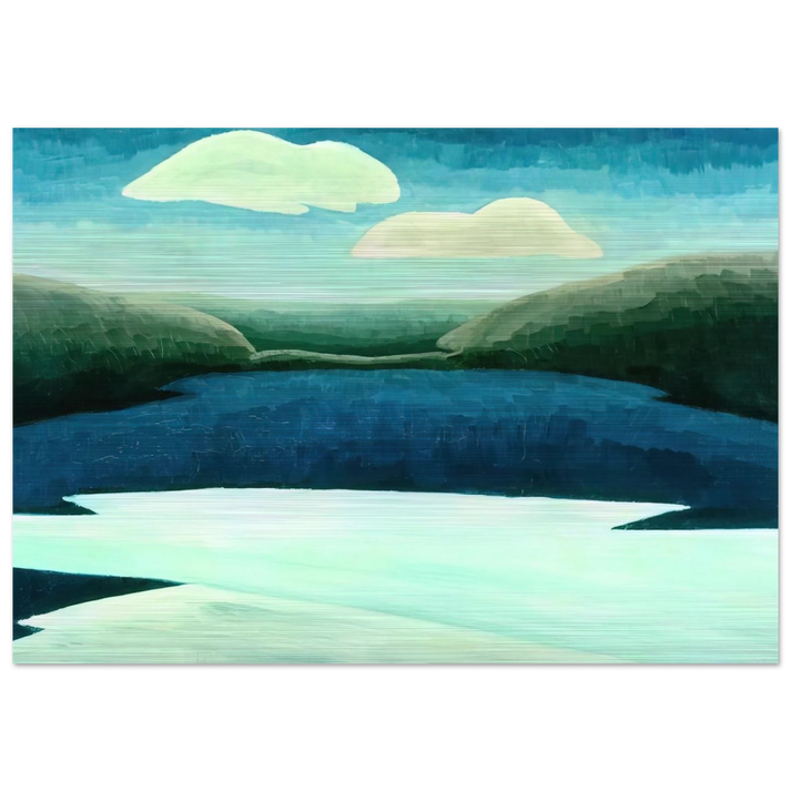 Ice and Clouds - 1931 - Arthur Dove Brushed Aluminum Print - 70x100 cm / 28x40 inches | Arthur Dove Aluminum Print | Arthur Dove Prints