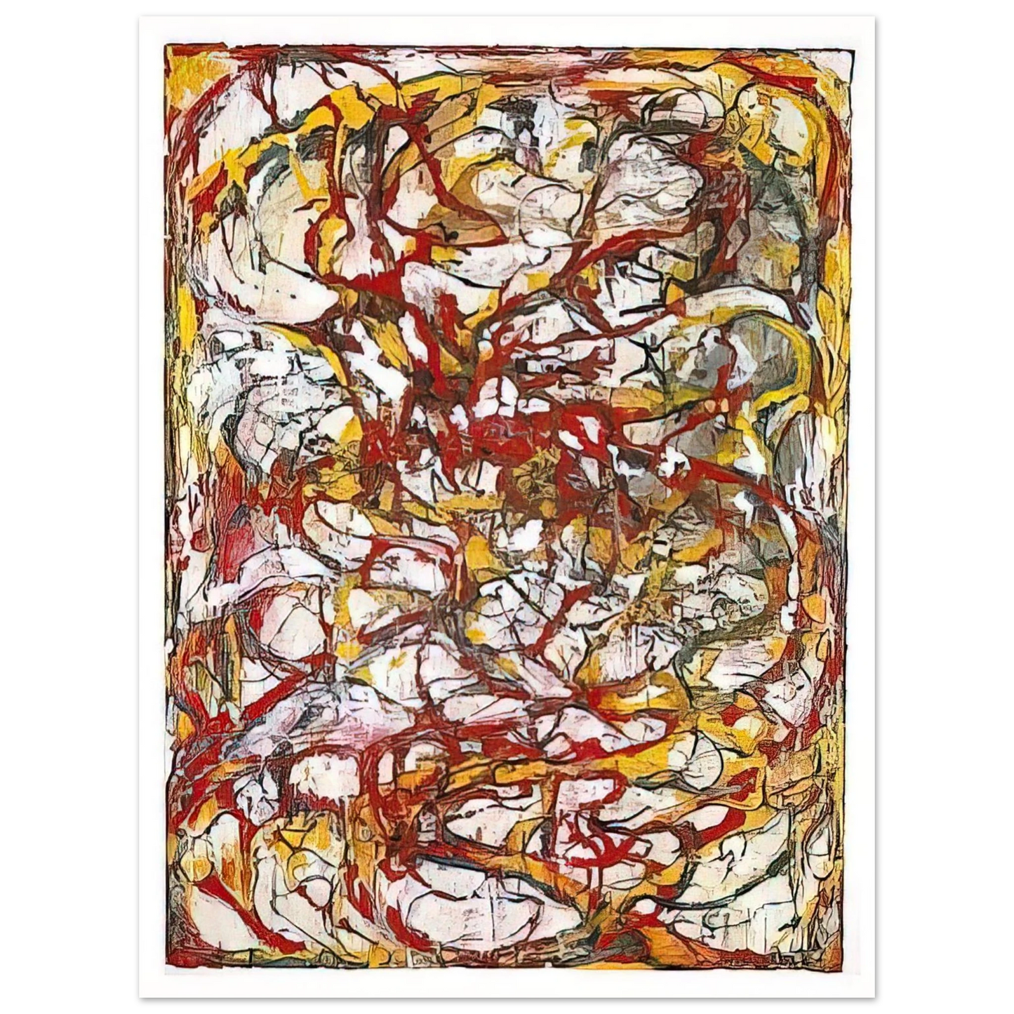 Brice Marden - Dragons - 2004  75x100 cm / 30x40inches Fine Art Poster