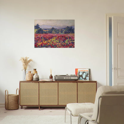 THE VINES IN SAINT CLAIR 1912 - Theo van Rysselberghe Brushed Aluminum Print - 70x100 cm / 28x40 inches | Theo van Rysselberghe Aluminum Print | Theo van Rysselberghe Prints