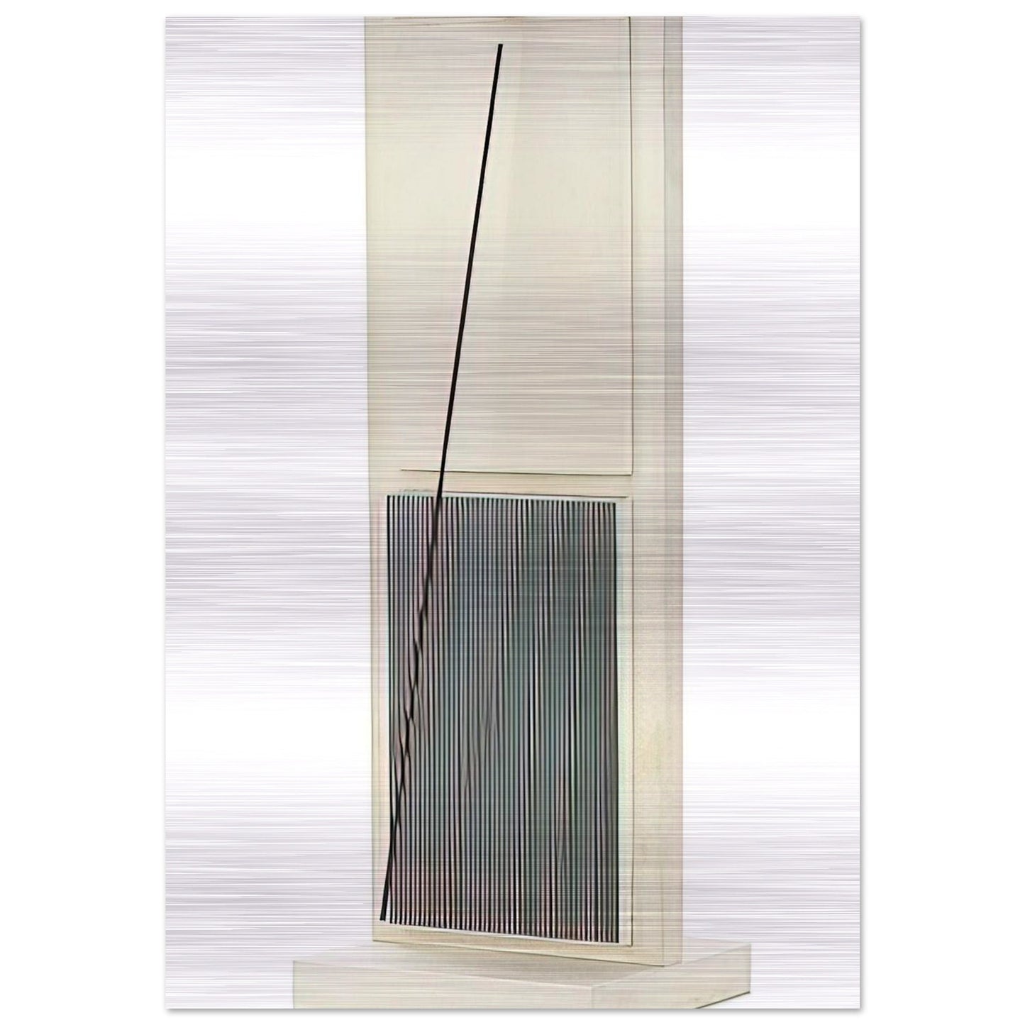 UNTITLED FROM THE JAI ALAI SERIES - Jesus Rafael Soto Brushed Aluminum Print - 70x100 cm / 28x40 inches | Jesus Rafael Soto Aluminum Print | Jesus Rafael Soto Prints