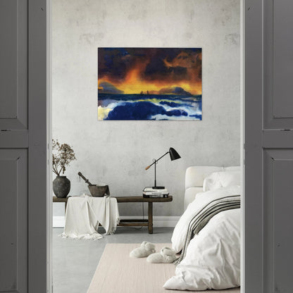 Stormy sea - Emil Nolde Brushed Aluminum Print - 70x100 cm / 28x40 inches | Emil Nolde Aluminum Print | Emil Nolde Prints
