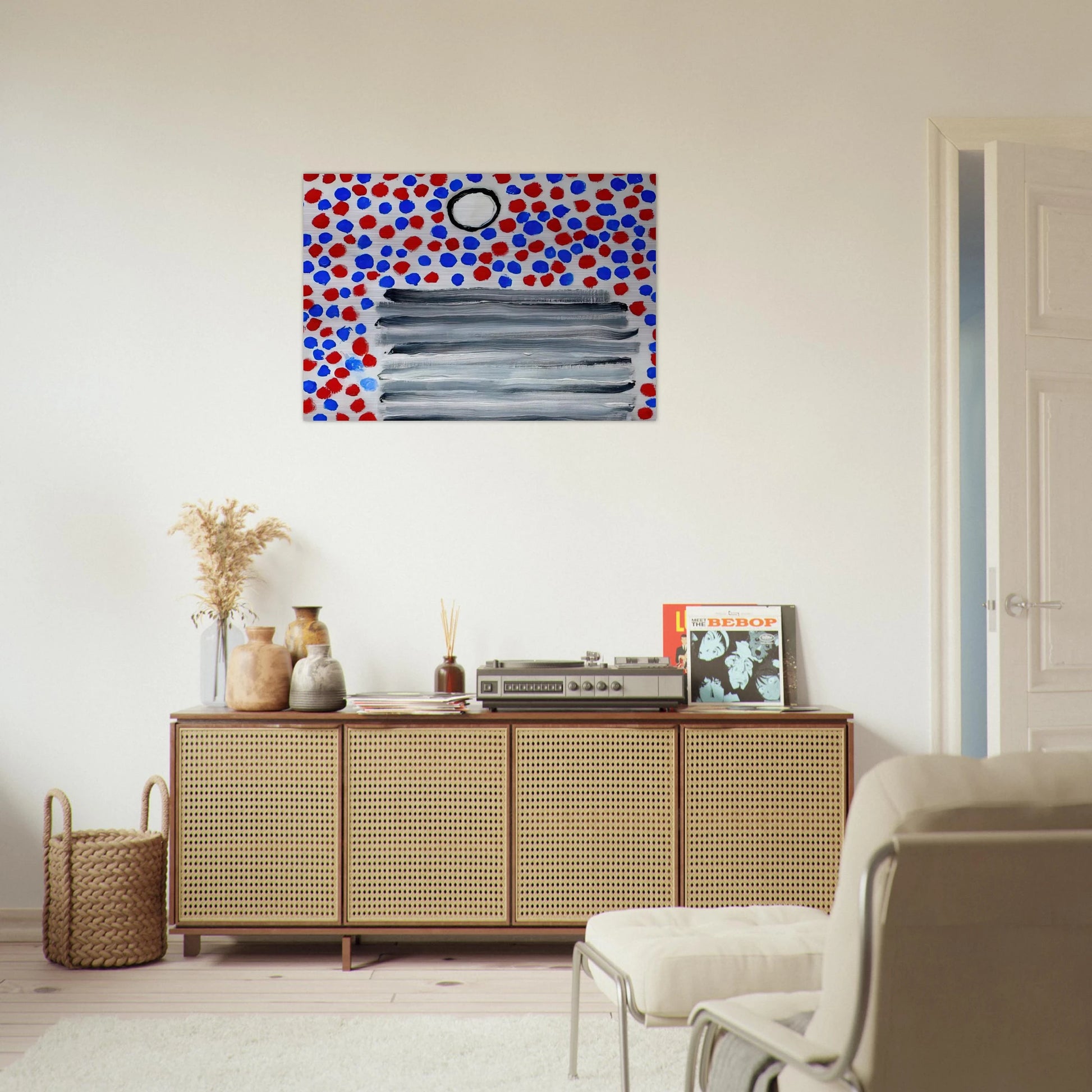 Spots - 1967 - Forrest Bess Brushed Aluminum Print - 70x100 cm / 28x40 inches | Forrest Bess Aluminum Print | Forrest Bess Prints