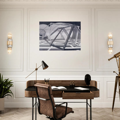 Straits of Malacca - Al Held Brushed Aluminum Print - 70x100 cm / 28x40 inches | Al Held Aluminum Print | Al Held Prints