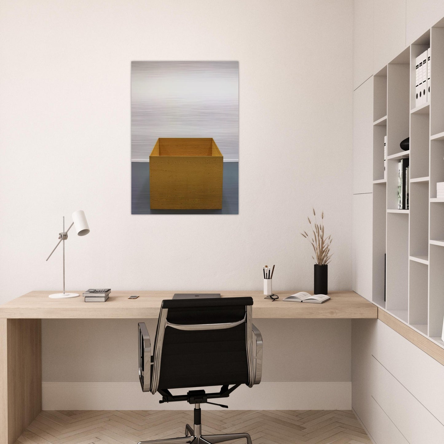 Untitled - 1976 - Donald Judd Brushed Aluminum Print - 70x100 cm / 28x40 inches | Donald Judd Aluminum Print | Donald Judd Prints
