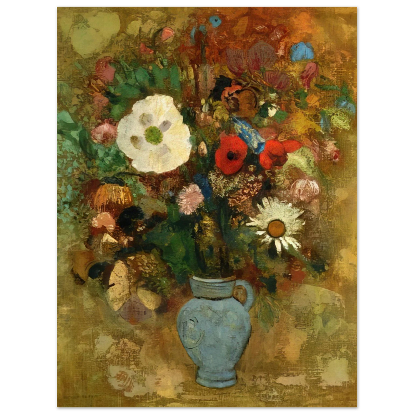 Odilon Redon - BOUQUET OF FLOWERS 1  75x100 cm / 30x40inches Fine Art Poster