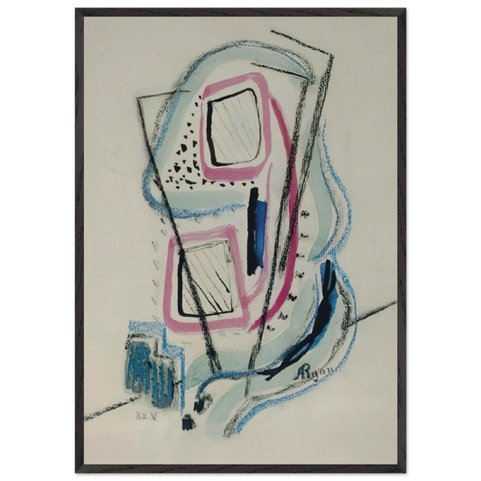 XXV - 1940 - Anne Ryan 70x100 cm / 28x40 inches Framed Art Print – Black Wooden Frame