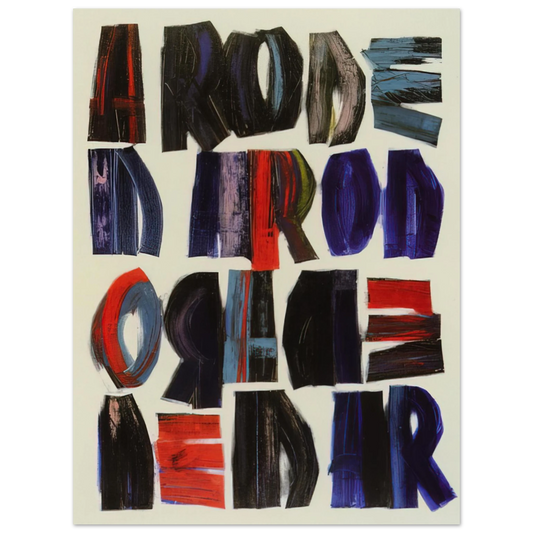 Joao Vieira - Uma rosa ÃƒÂ© - 1968  75x100 cm / 30x40inches Fine Art Poster