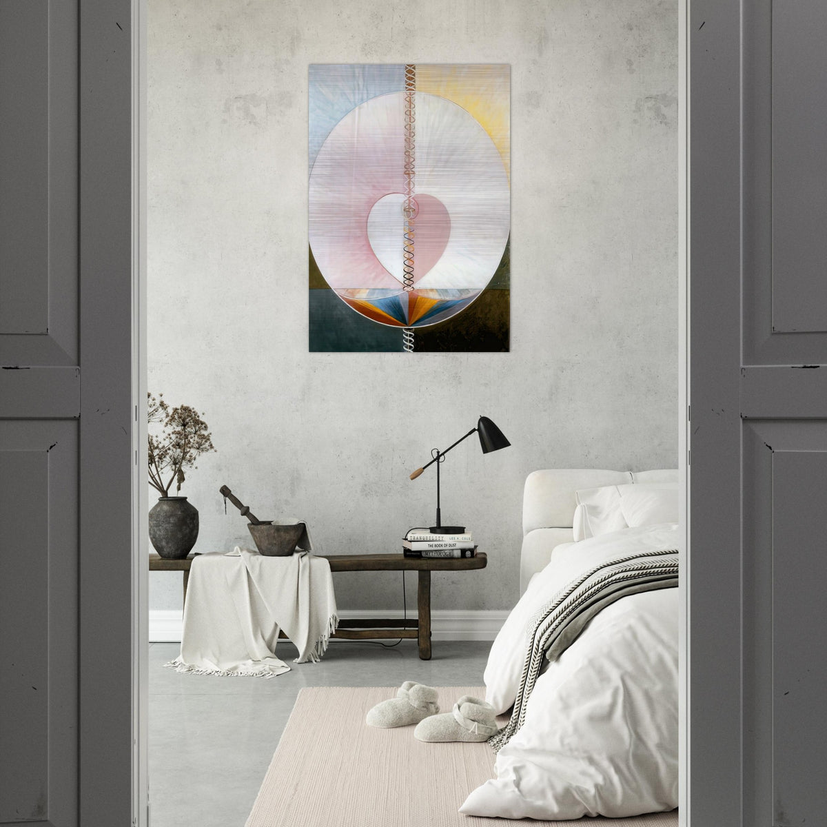 WHAT A HUMAN BEING IS 1910 - Hilma af Klint Brushed Aluminum Print - 70x100 cm / 28x40 inches | Hilma af Klint Aluminum Print | Hilma af Klint Prints
