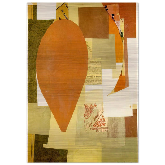 PINO ANTONI 1934 - Kurt Schwitters Brushed Aluminum Print - 70x100 cm / 28x40 inches | Kurt Schwitters Aluminum Print | Kurt Schwitters Prints