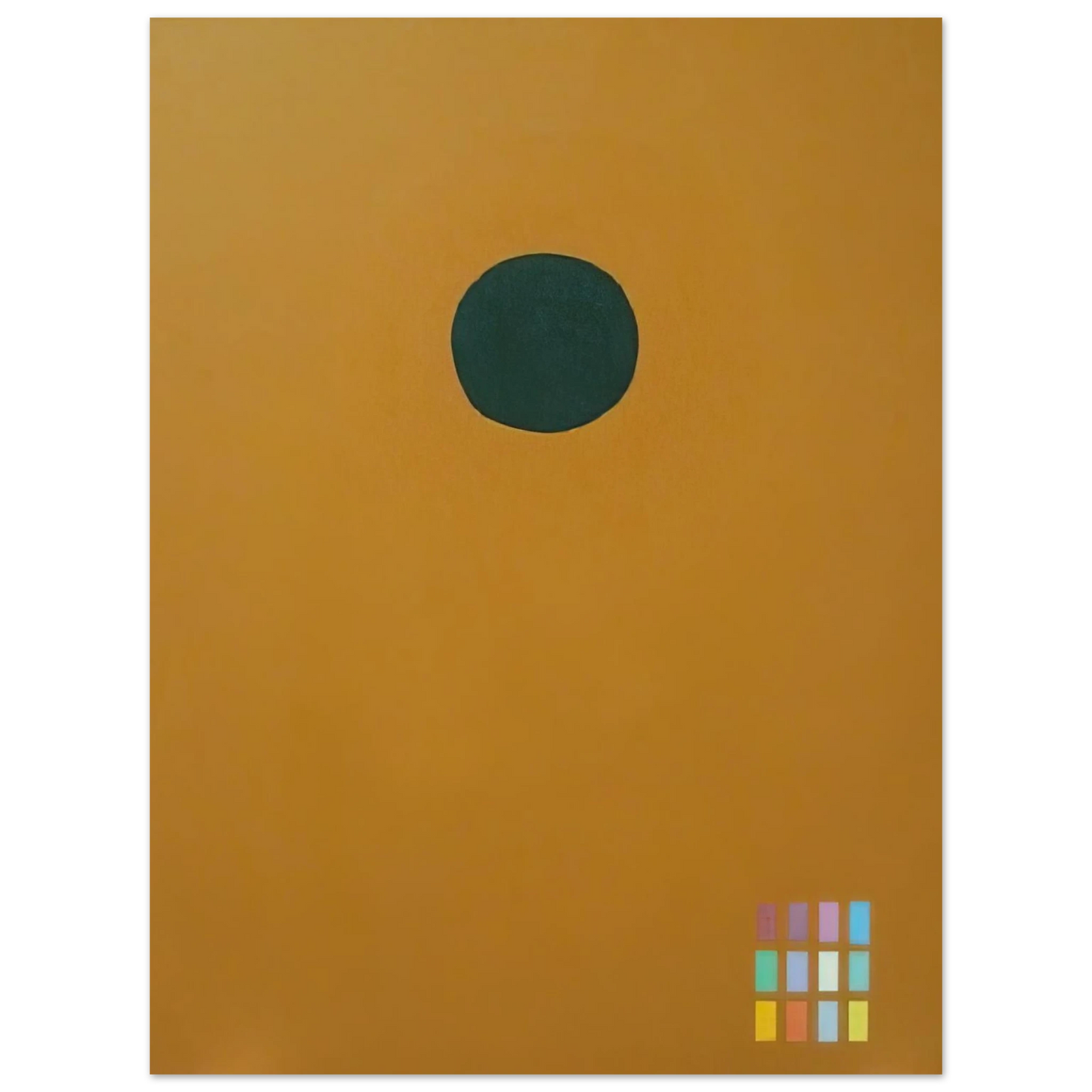 Adolph Gottlieb - Green Disc 72061 - 1972  75x100 cm / 30x40inches Fine Art Poster