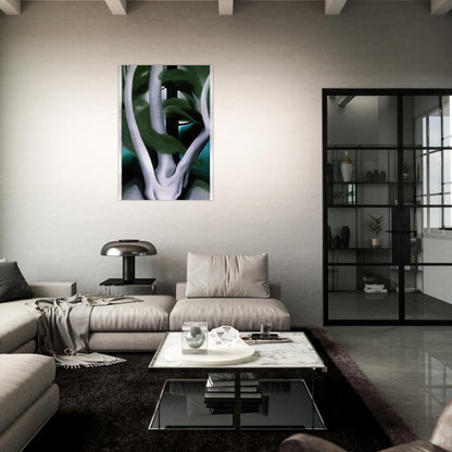 Birch and Pine Tree No. 1 - Georgia O'Keeffe Brushed Aluminum Print - 70x100 cm / 28x40 inches | Georgia O'Keeffe Aluminum Print | Georgia O'Keeffe Prints
