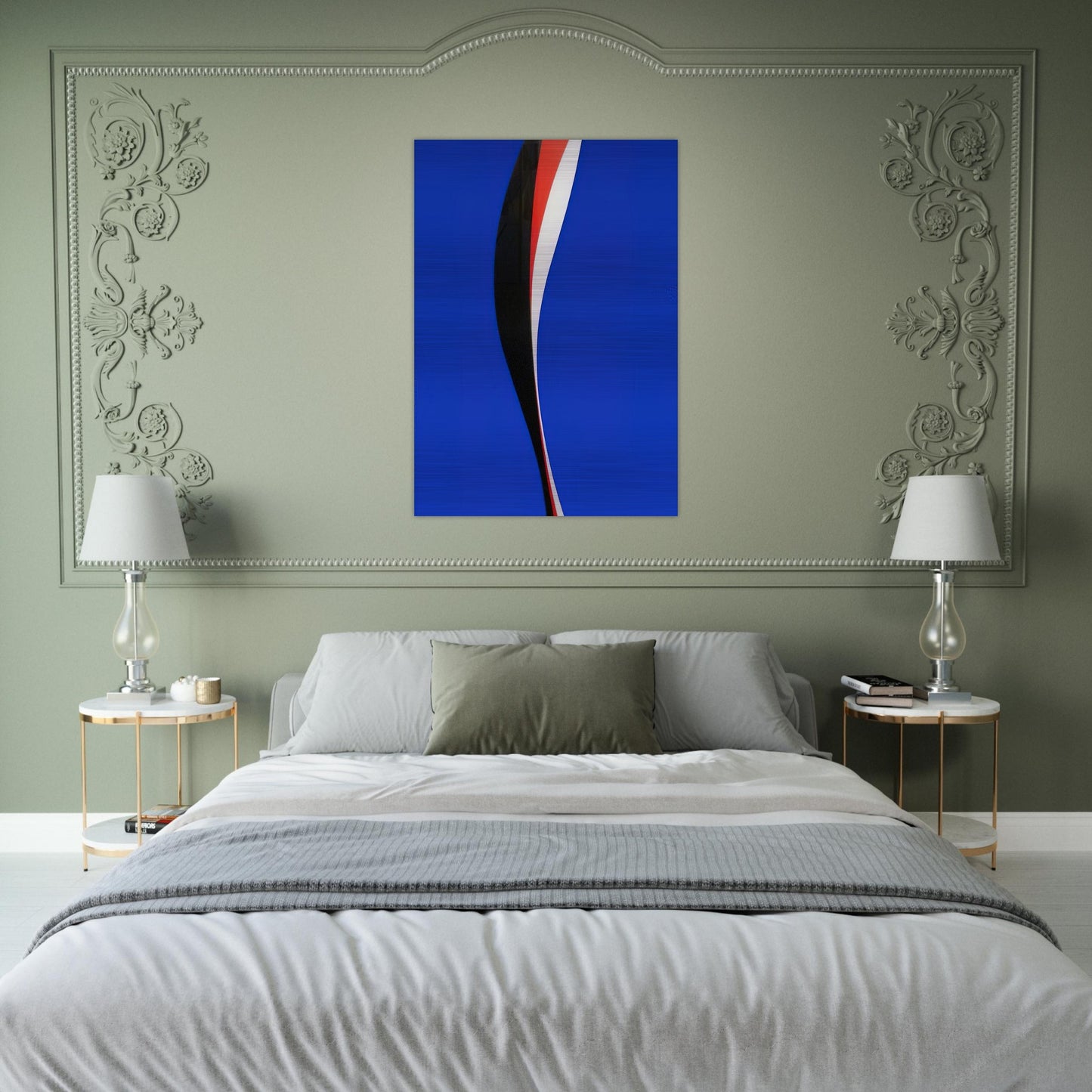 Untitled - Hard Edge Painting - Lorser Feitelson Brushed Aluminum Print - 70x100 cm / 28x40 inches | Lorser Feitelson Aluminum Print | Lorser Feitelson Prints