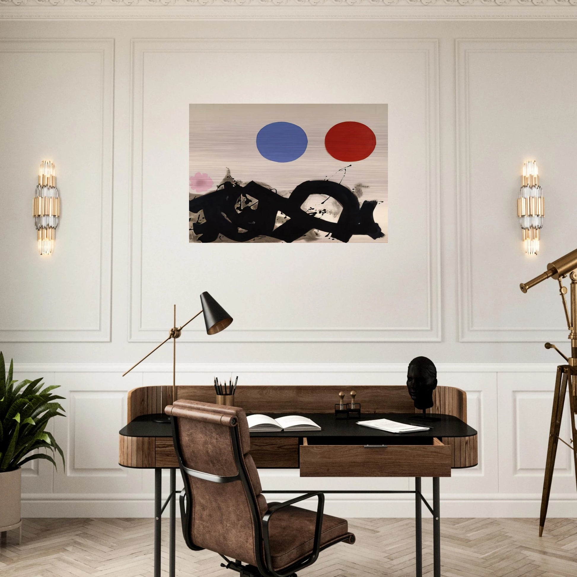 Rolling - 1961 - Adolph Gottlieb Brushed Aluminum Print - 70x100 cm / 28x40 inches | Adolph Gottlieb Aluminum Print | Adolph Gottlieb Prints