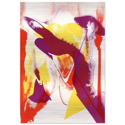 Redfern composition - Paul Jenkins Brushed Aluminum Print - 70x100 cm / 28x40 inches | Paul Jenkins Aluminum Print | Paul Jenkins Prints